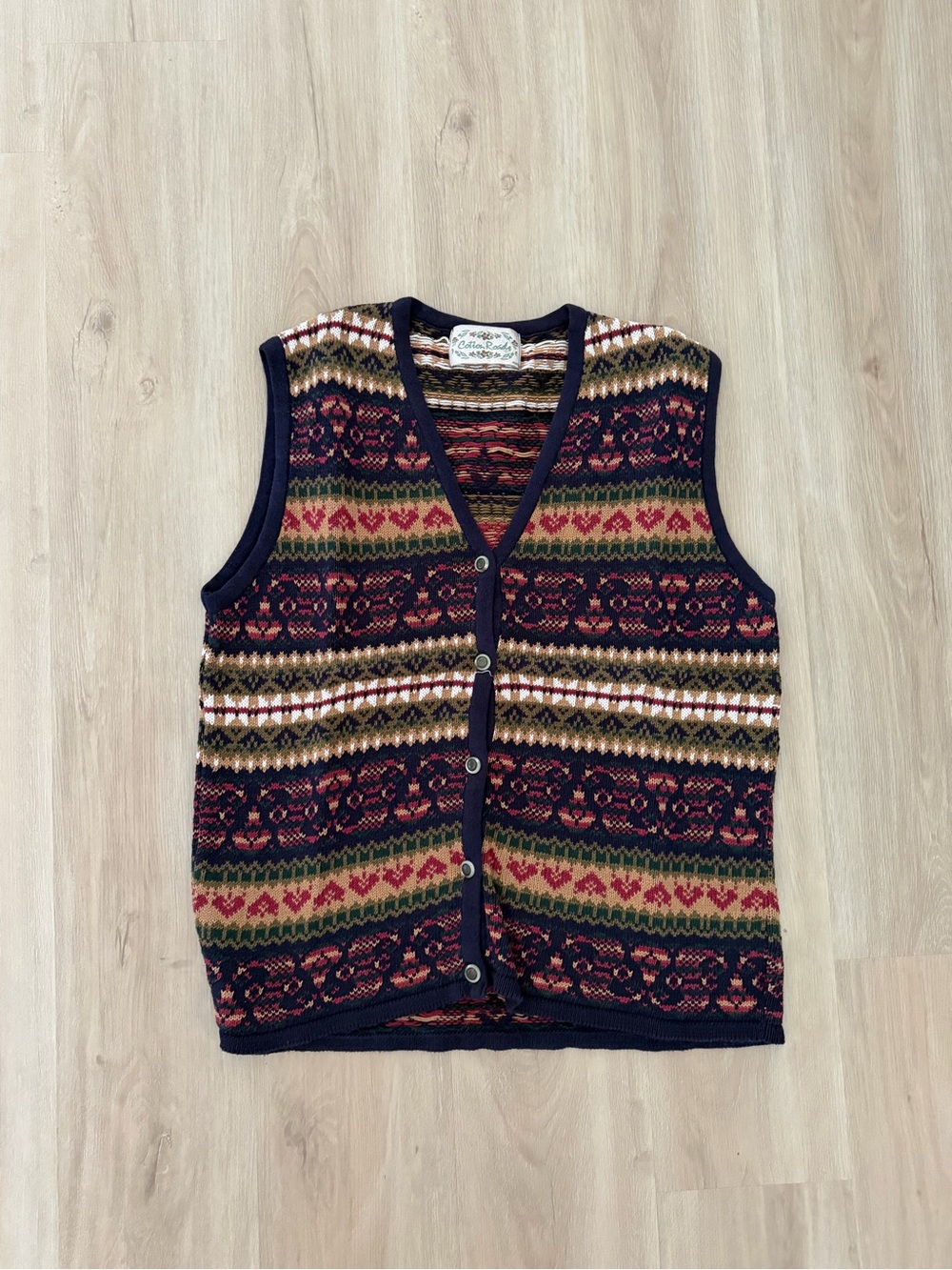Vintage Cotton Roads Vest, Size Medium